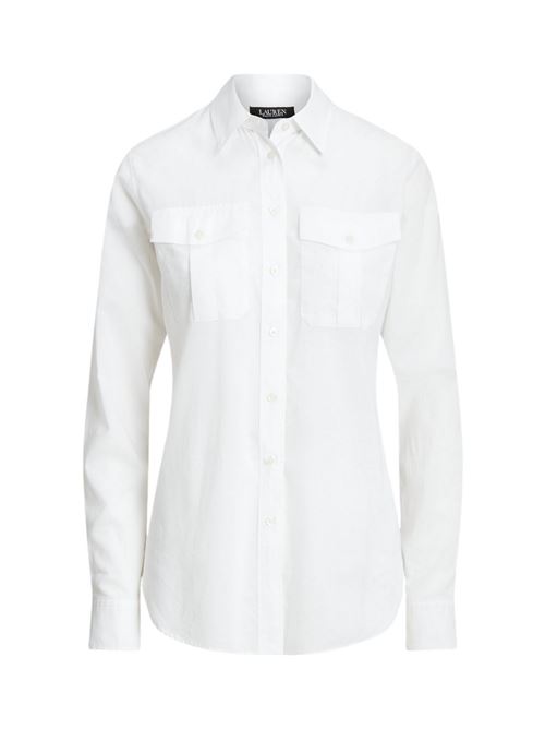 women's white cotton shirt with pockets Ralph Lauren | 200909145WHITE